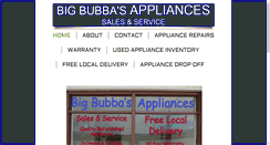 Desktop Screenshot of bubbasappliances.com